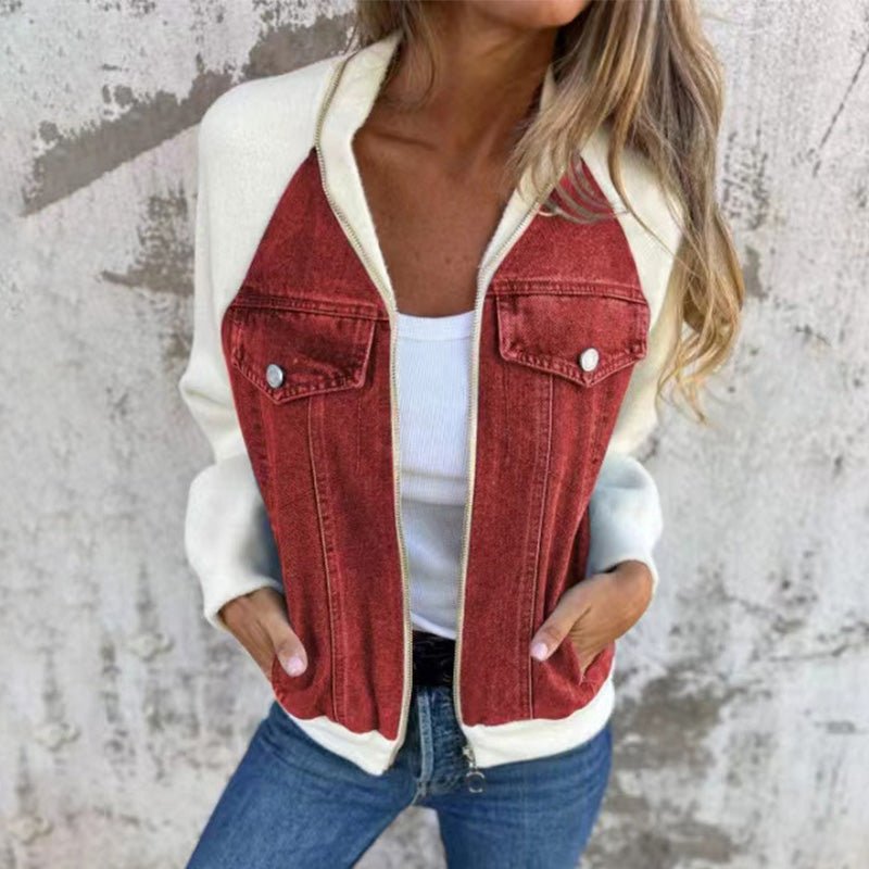Karin™ | Trendige Patchwork-Jeansjacke Ihr neuer Favorit! - Sopheria