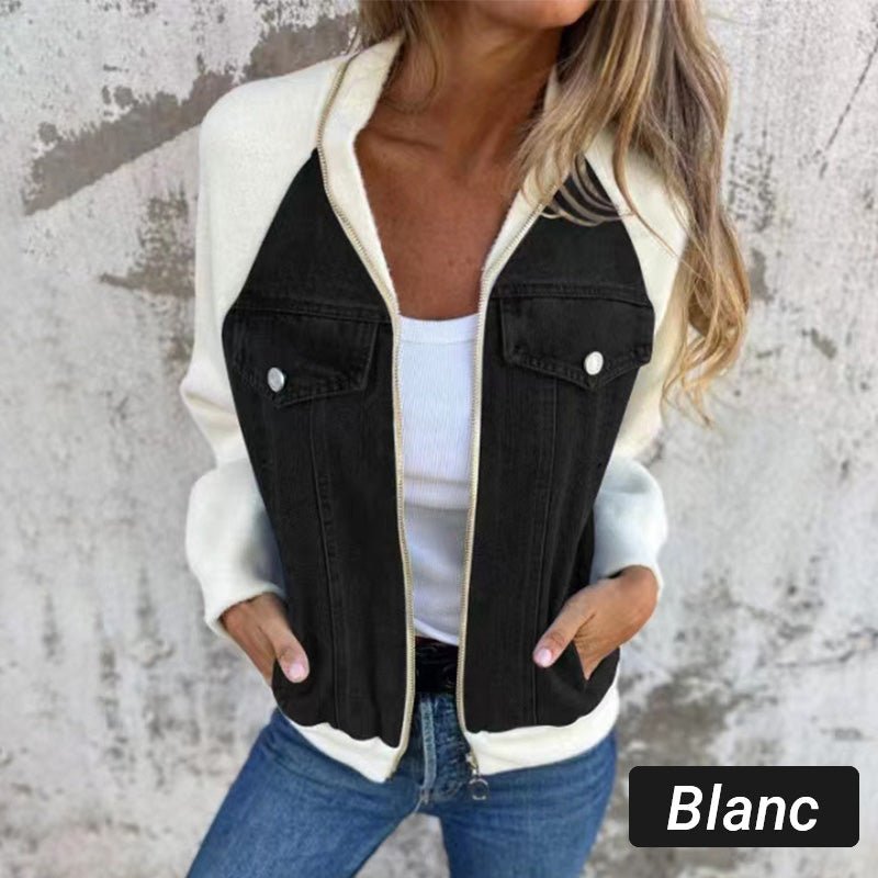 Karin™ | Trendige Patchwork-Jeansjacke Ihr neuer Favorit! - Sopheria