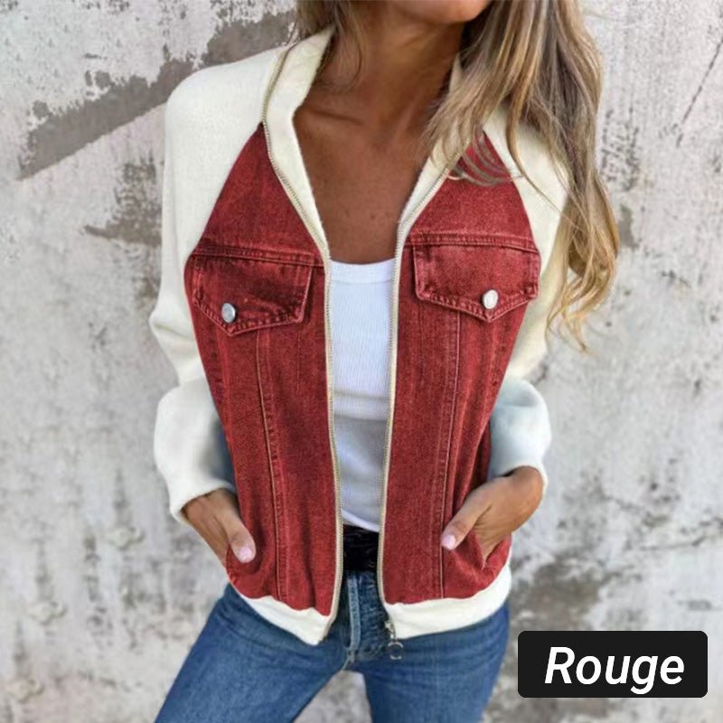 Karin™ | Trendige Patchwork-Jeansjacke Ihr neuer Favorit! - Sopheria