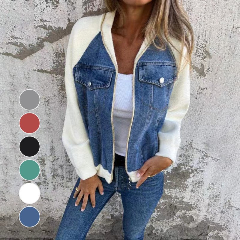 Karin™ | Trendige Patchwork-Jeansjacke Ihr neuer Favorit! - Sopheria