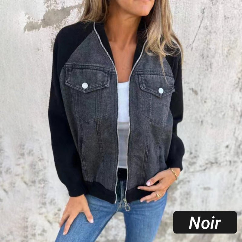 Karin™ | Trendige Patchwork-Jeansjacke Ihr neuer Favorit! - Sopheria