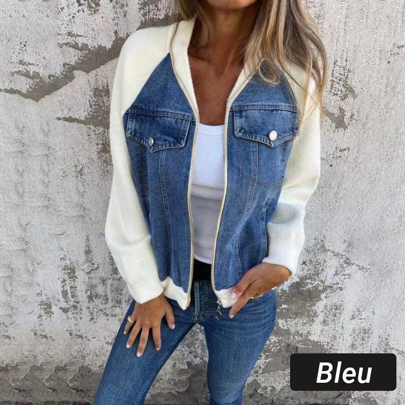 Karin™ | Trendige Patchwork-Jeansjacke Ihr neuer Favorit! - Sopheria