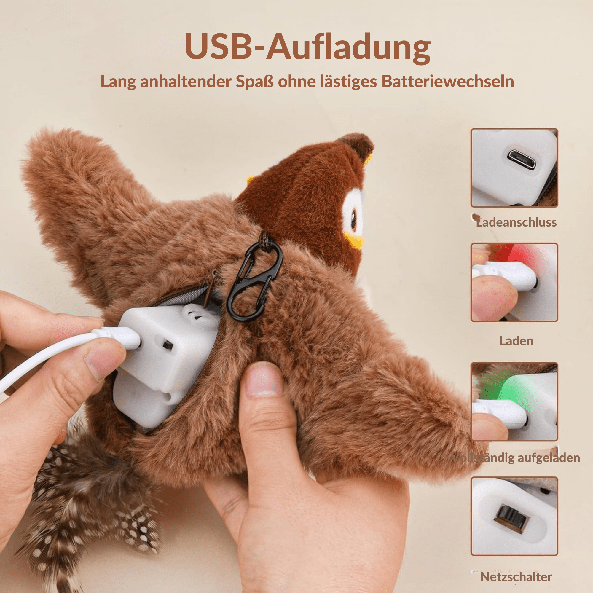 KatzenKnirps™ / Interaktives Vogelspielzeug für Katzen - Sopheria