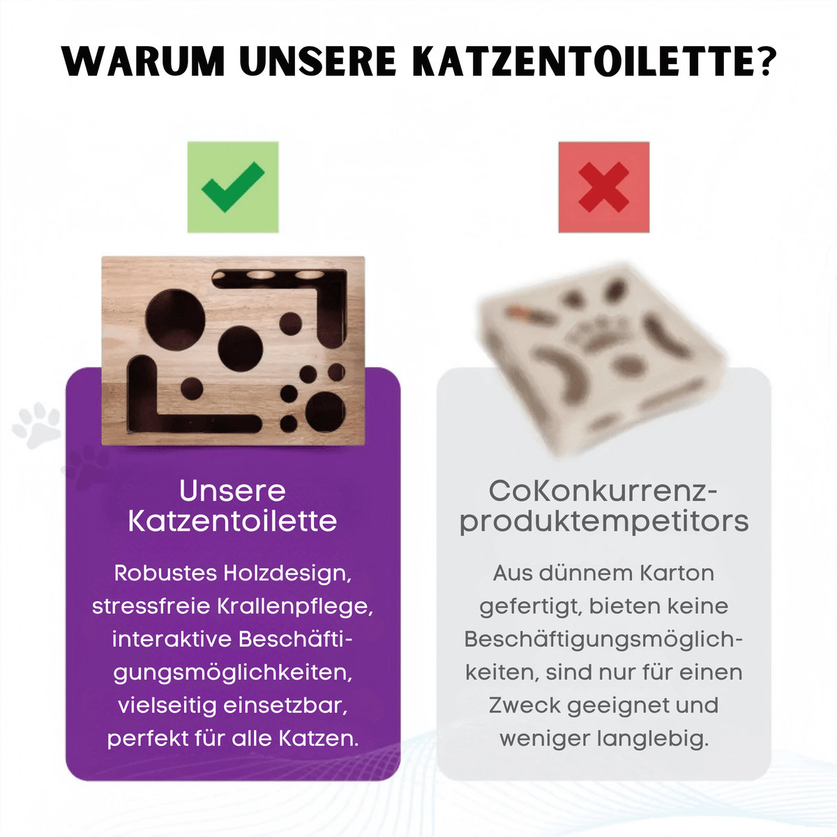 KatzenPuzzle – Kratzspielzeug mit Futterspiel - Sopheria