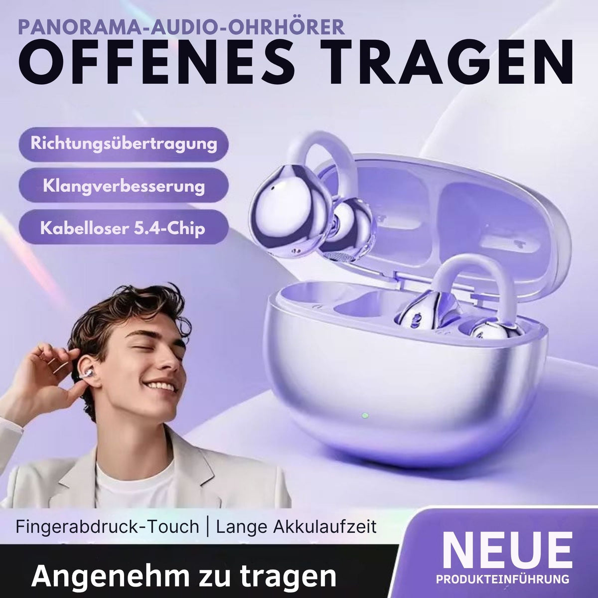 KlangClip™ / Ohr-Clip Bluetooth Kopfhörer - Sopheria