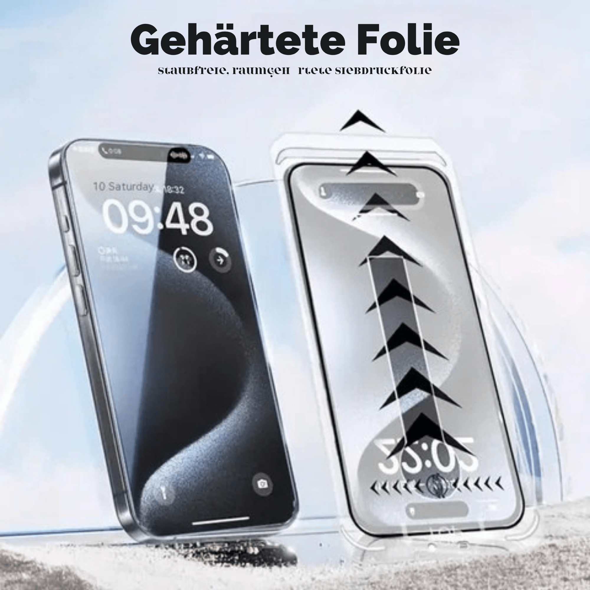 KlarEdge™ / Hochwertige staubfreie Displayschutzfolie - Sopheria