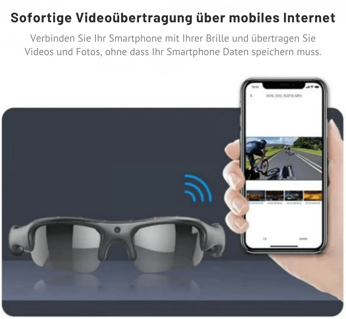 KlarKamera™ / Sportbrille mit HD-Smartkamera - Sopheria