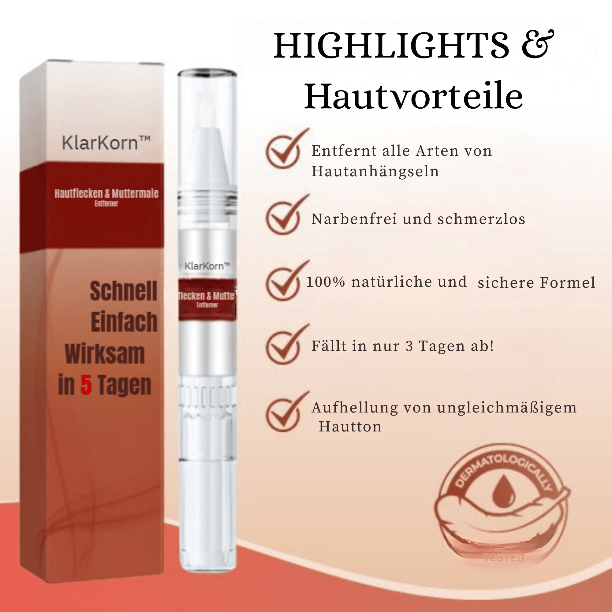 KlarKorn™ / Entfernen Sie Hautflecken auf natürliche und schnelle Weise (1 + 1 GRATIS) - Sopheria
