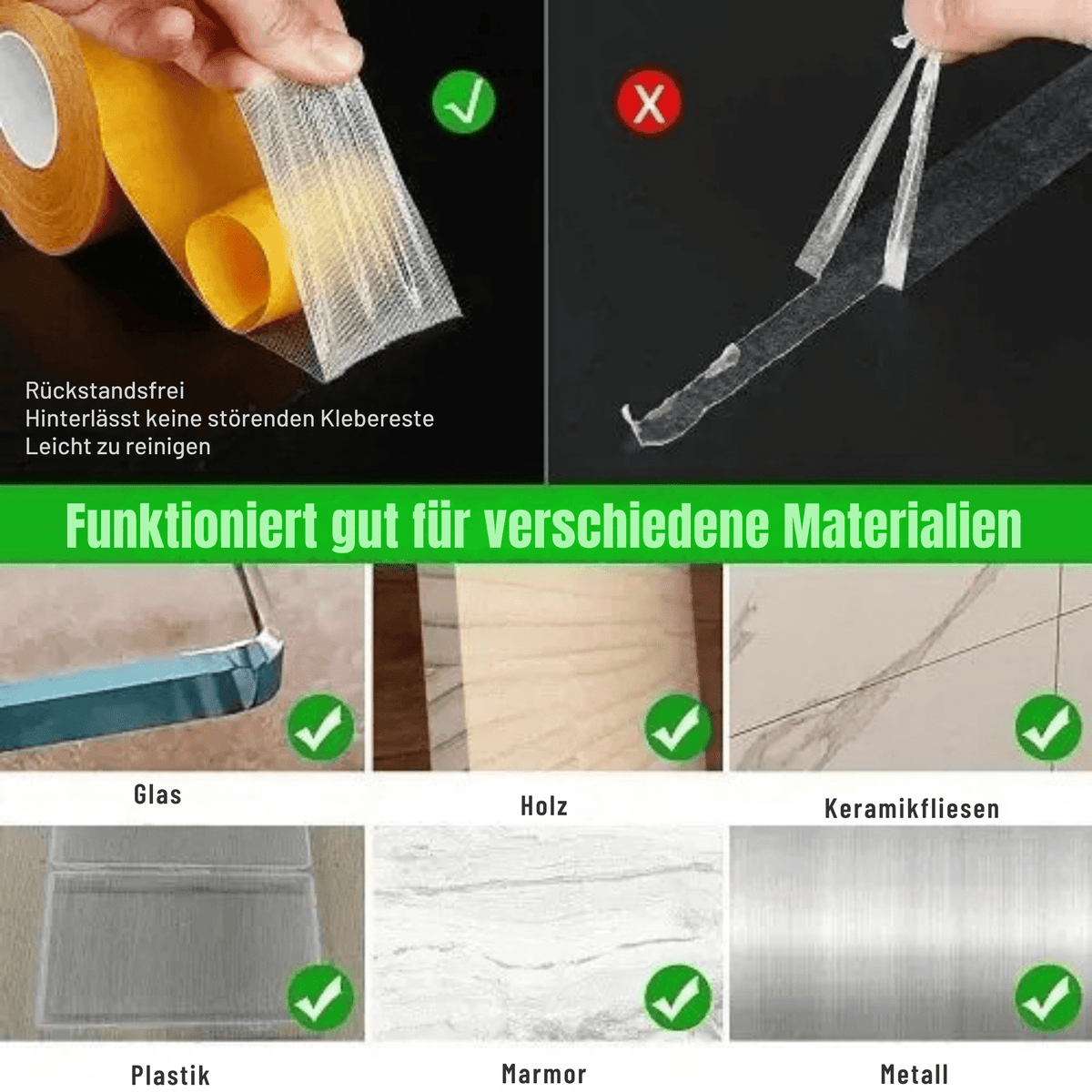 KlebKraft™ / Widerstandsfähiges, transparentes Klebeband - Sopheria