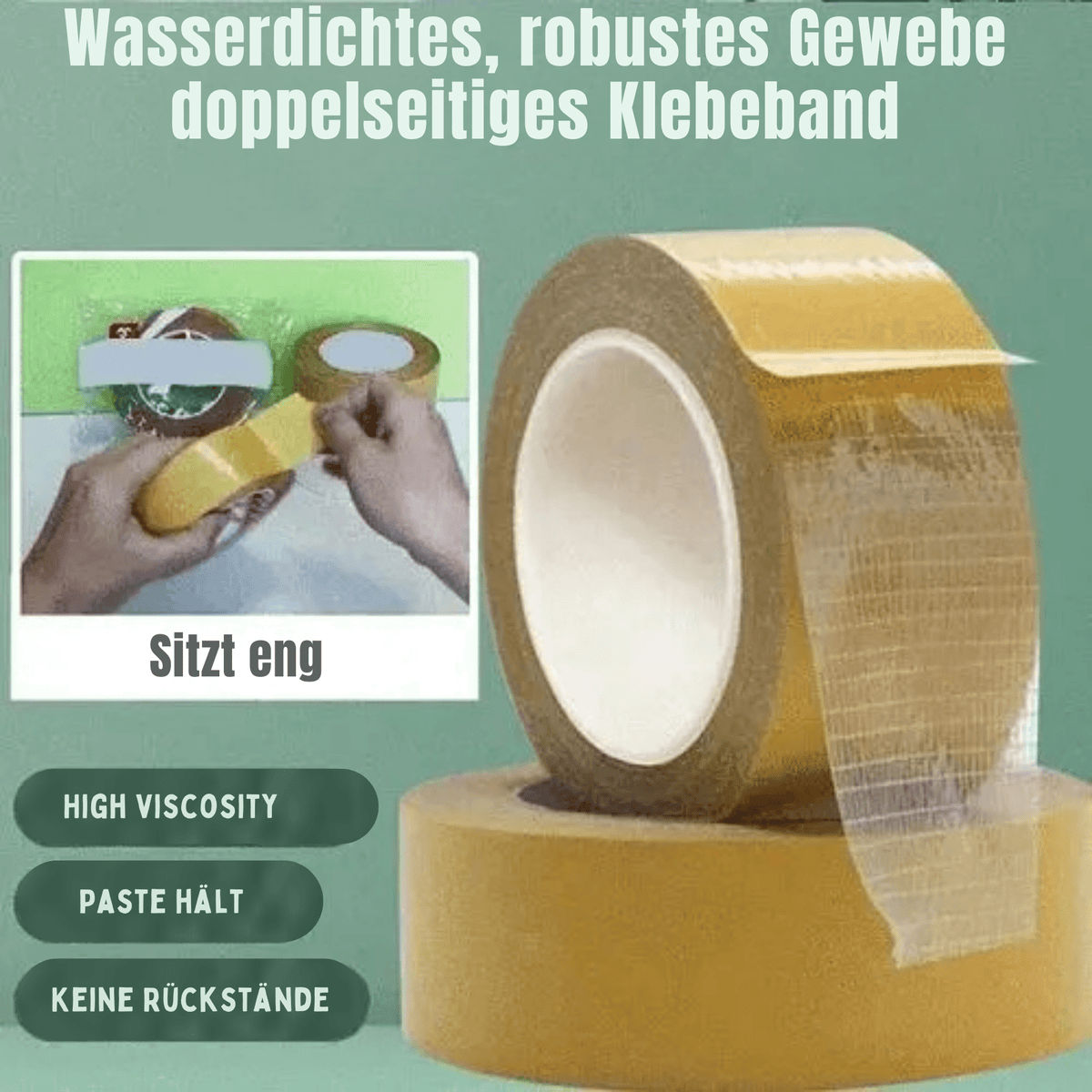 KlebKraft™ / Widerstandsfähiges, transparentes Klebeband - Sopheria