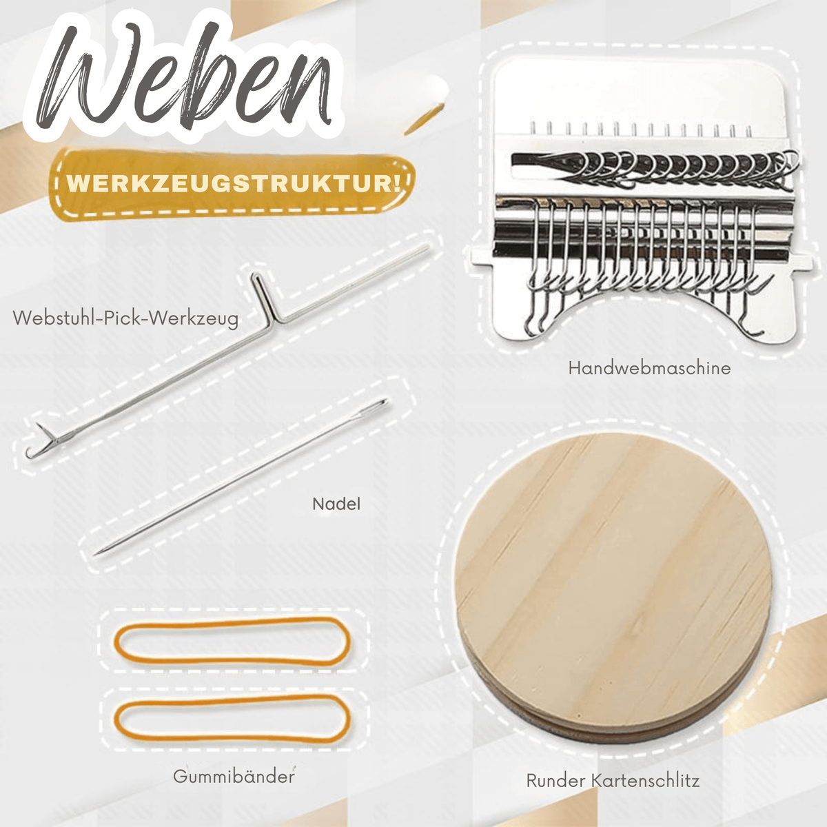 KleiderKunst™ / Reparieren Sie Ihre Kleidung schnell mit dieser Mini-Webmaschine - Sopheria