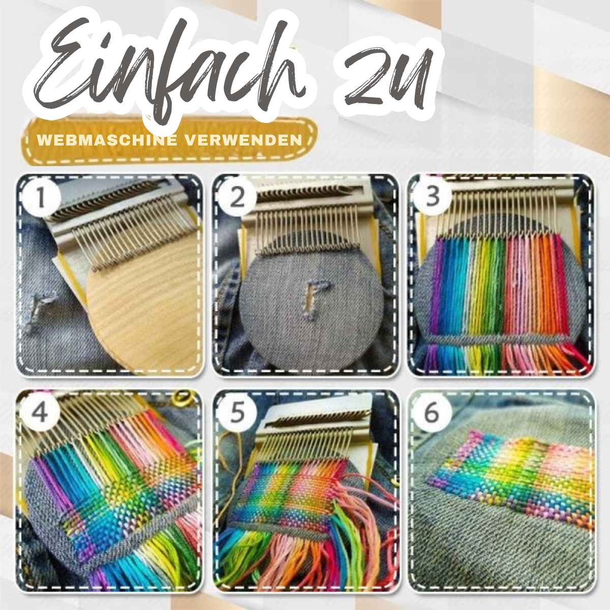 KleiderKunst™ / Reparieren Sie Ihre Kleidung schnell mit dieser Mini-Webmaschine - Sopheria