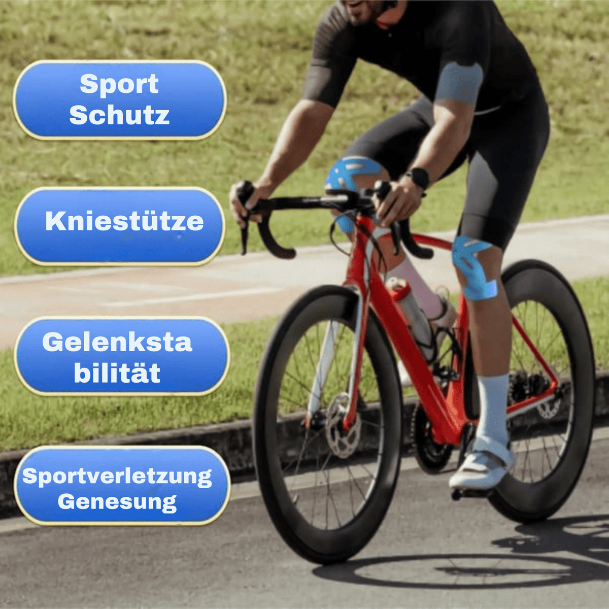 KnieKraft™ / Vorgeschnittene Kinesiologie-Streifen Für Schmerzfreie Bewegung - Sopheria