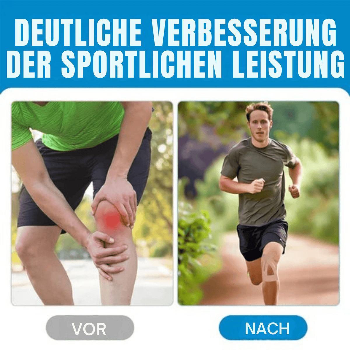 KnieKraft™ / Vorgeschnittene Kinesiologie-Streifen Für Schmerzfreie Bewegung - Sopheria