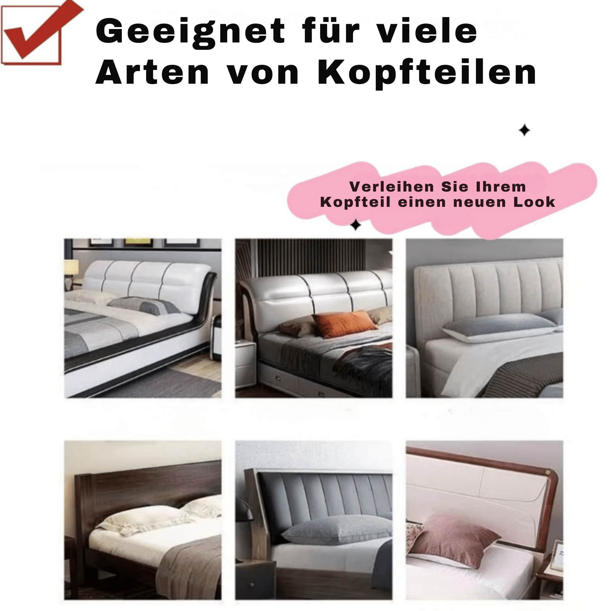 KopfteilKleid™ / Housse de tête de lit - Élégant Upgrade - Sopheria