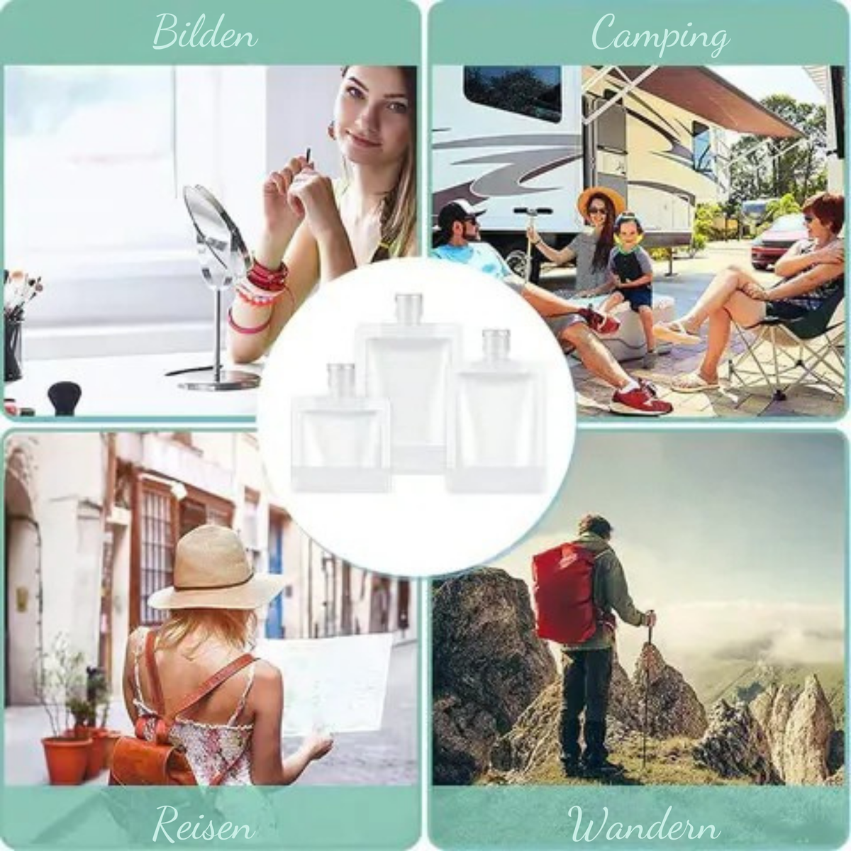 KosmetikKlar™ / Kompakte Reise-Make-up-Tasche - Sopheria