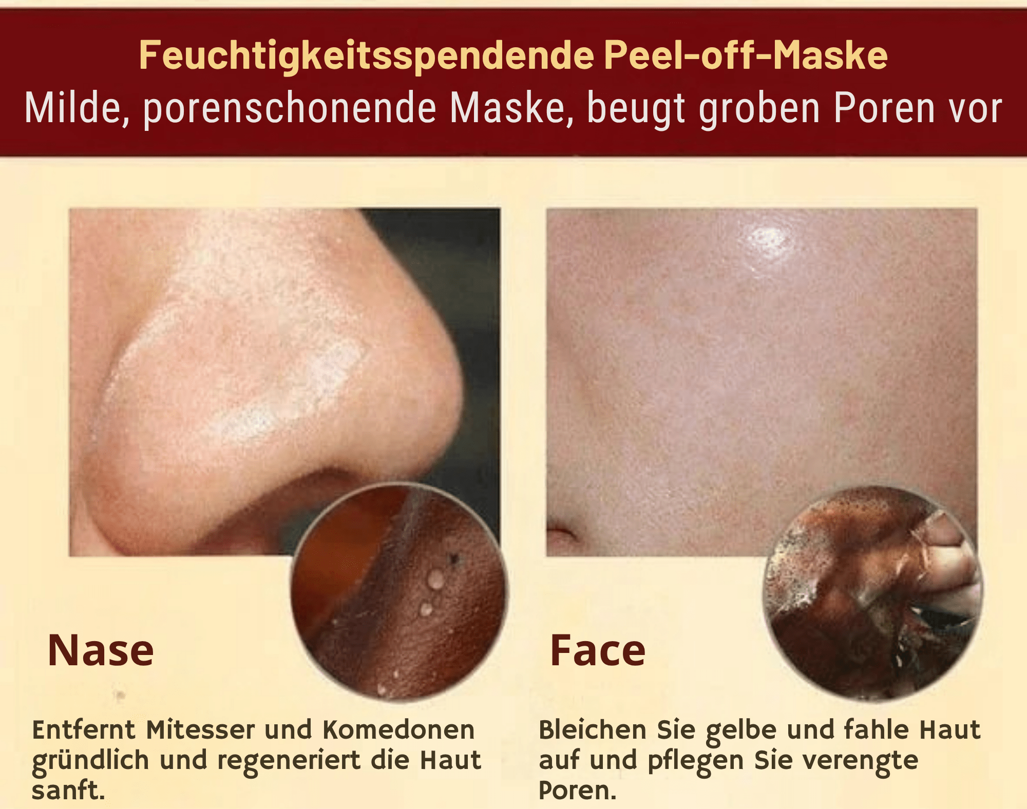 KräuterKlar™ / Pro-Kräuter Verfeinernde Abziehbare Gesichtsmaske - Sopheria