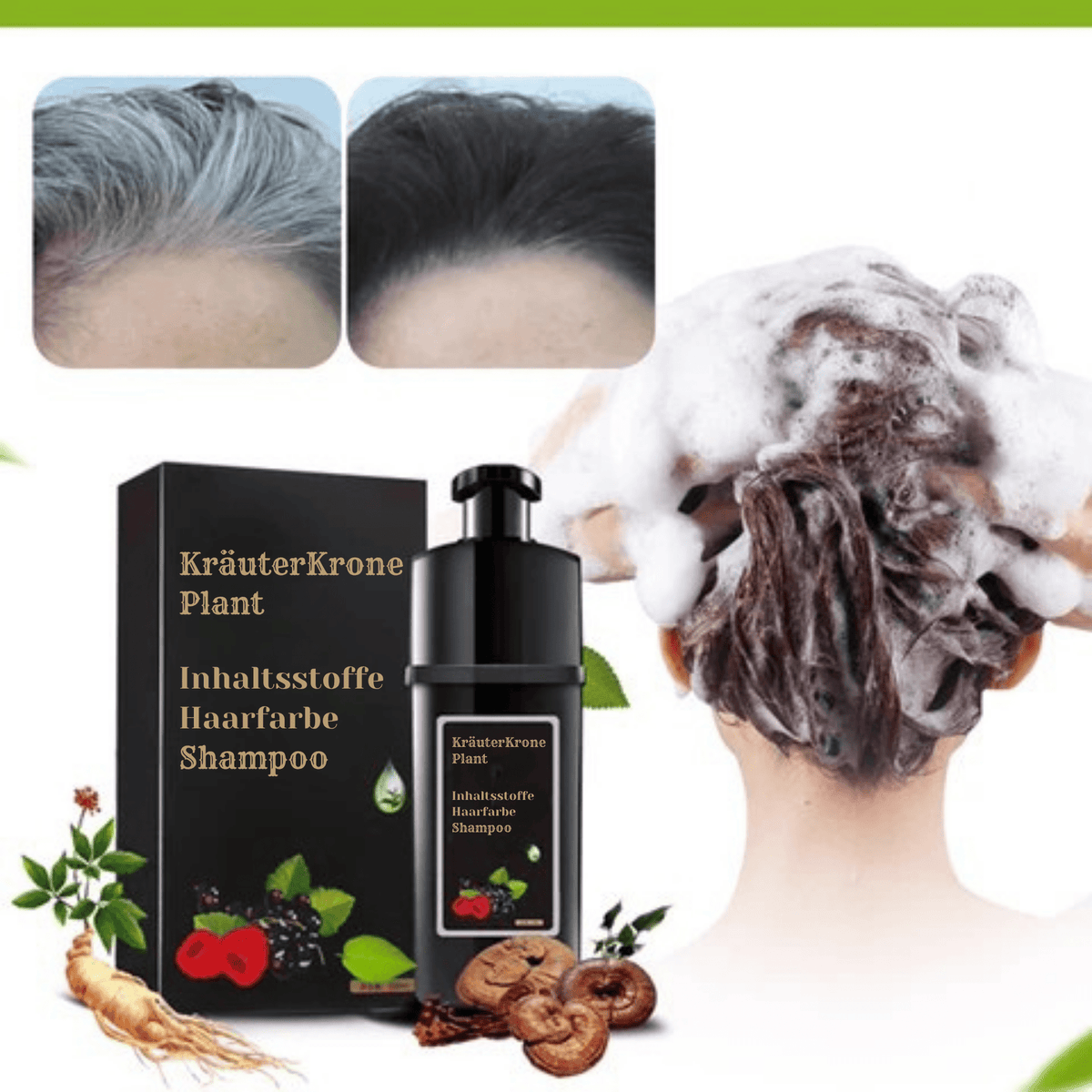 KräuterKrone™ / Chemiefreie Haarfarbe (1+1 GRATIS) - Sopheria