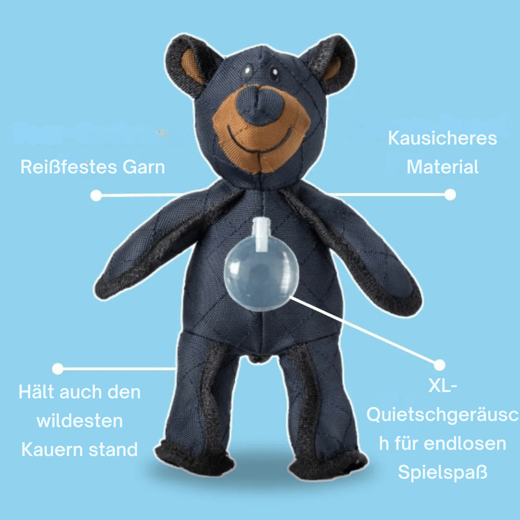 KraftBär – Robustes Kauspielzeug für Starke Kauer - Sopheria
