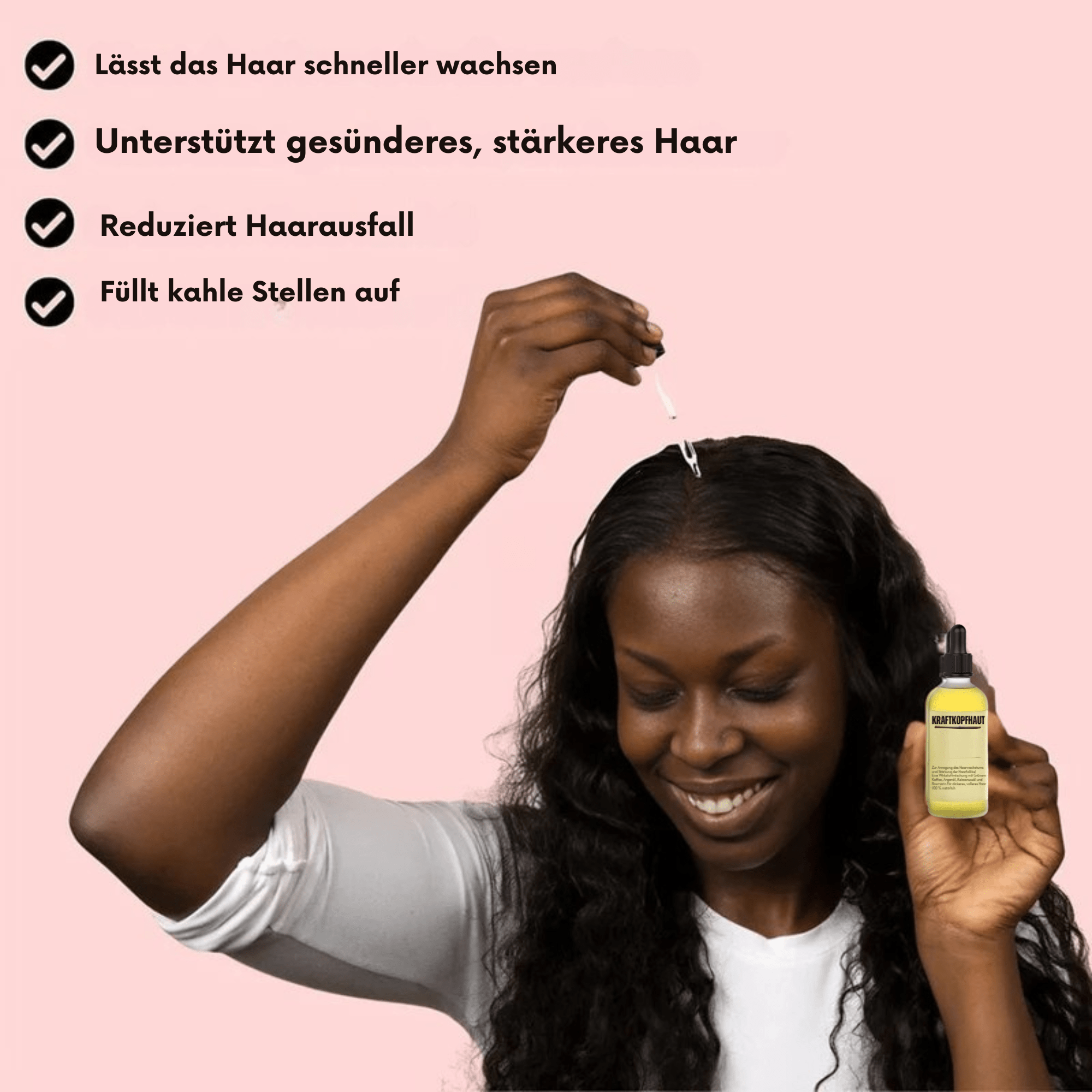 KraftKopfhaut™ / Natürliches Haaröl gegen sichtbaren Haarausfall & dünner werdendes Haar - Sopheria