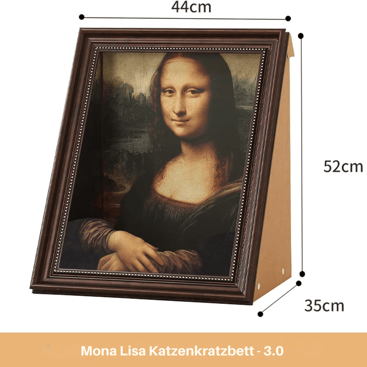 KratzKunst™ / Mona Lisa Und Malerei Kratzbett Für Katzen - Sopheria