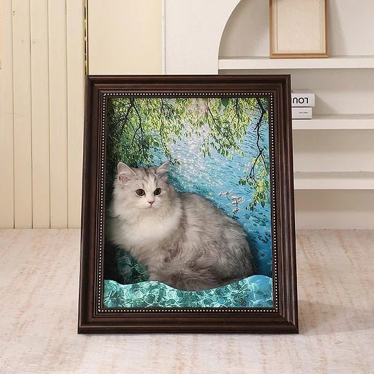 KratzKunst™ / Mona Lisa Und Malerei Kratzbett Für Katzen - Sopheria