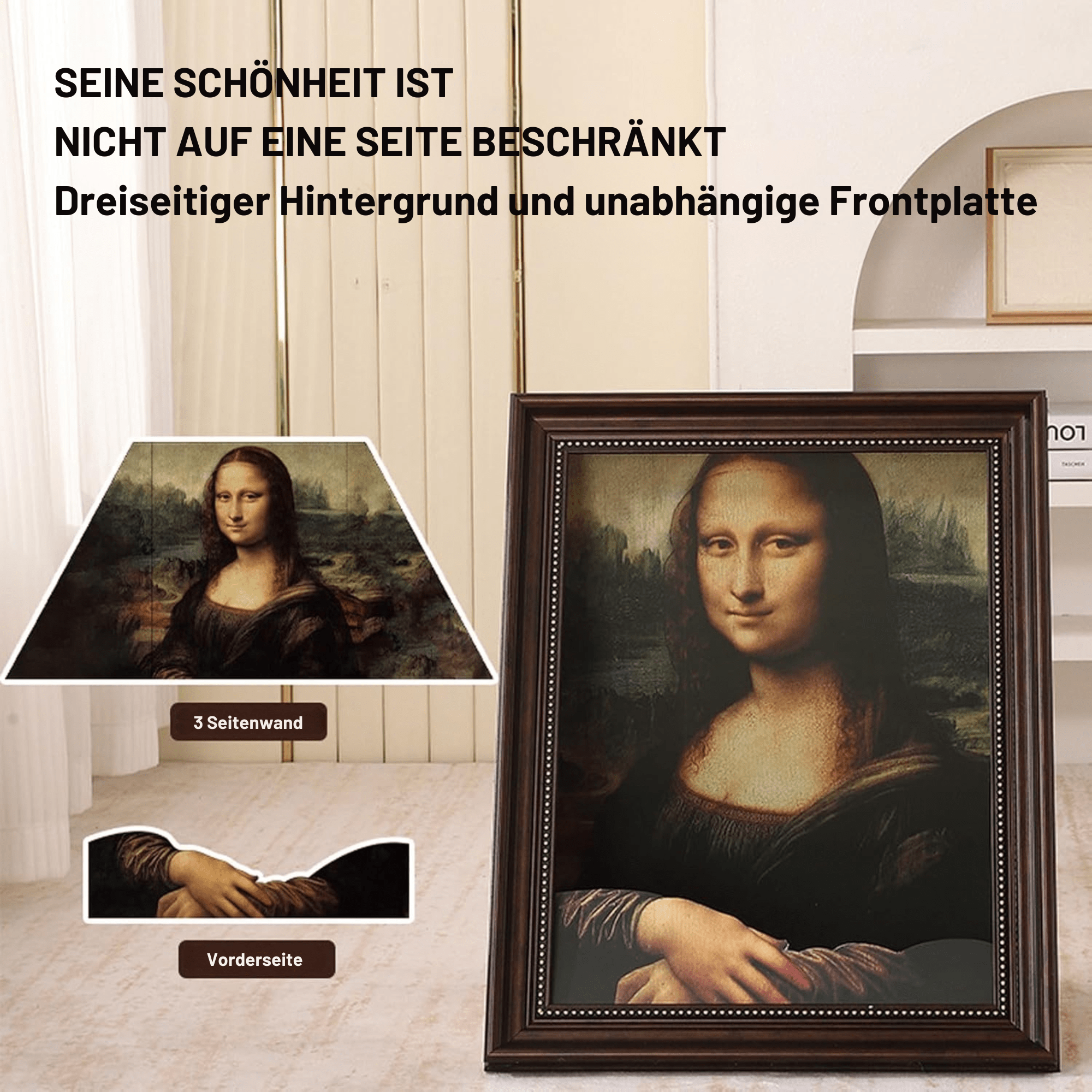 KratzKunst™ / Mona Lisa Und Malerei Kratzbett Für Katzen - Sopheria