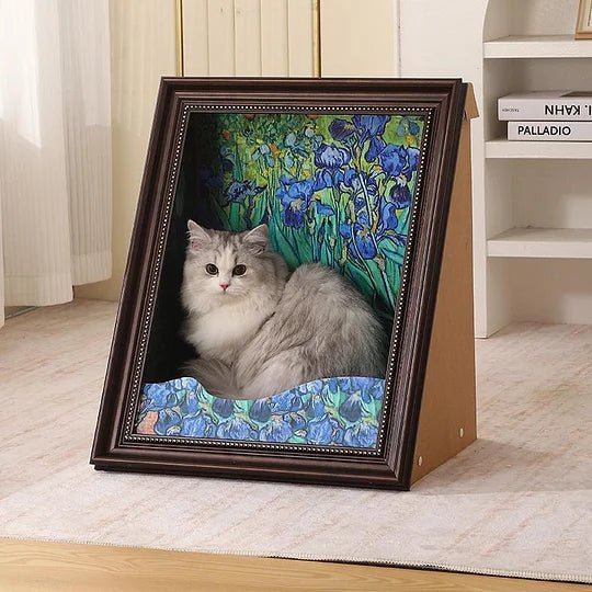 KratzKunst™ / Mona Lisa Und Malerei Kratzbett Für Katzen - Sopheria
