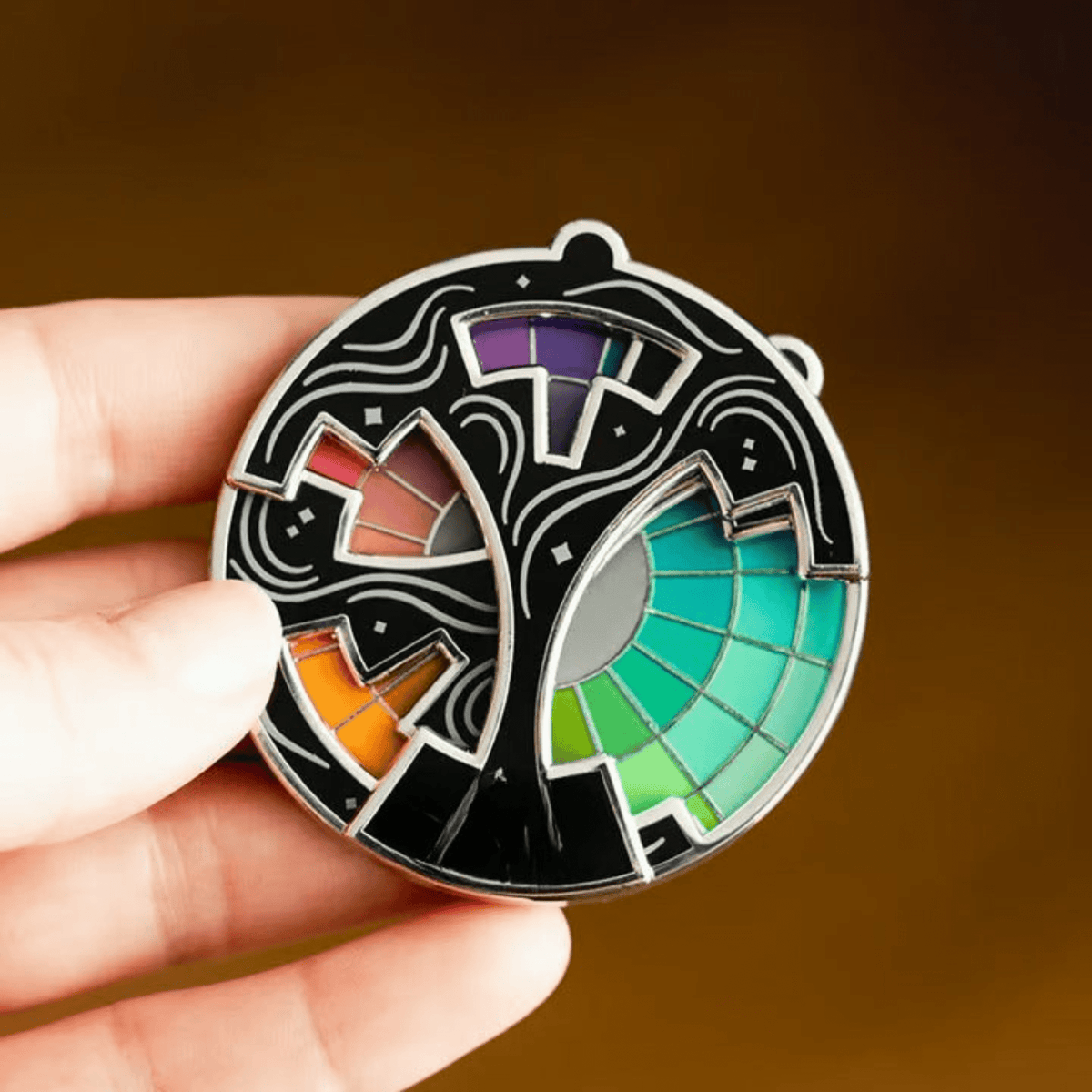 KunterKreis™ / Spaßiger Farbwechsel Emaille Pin - Sopheria