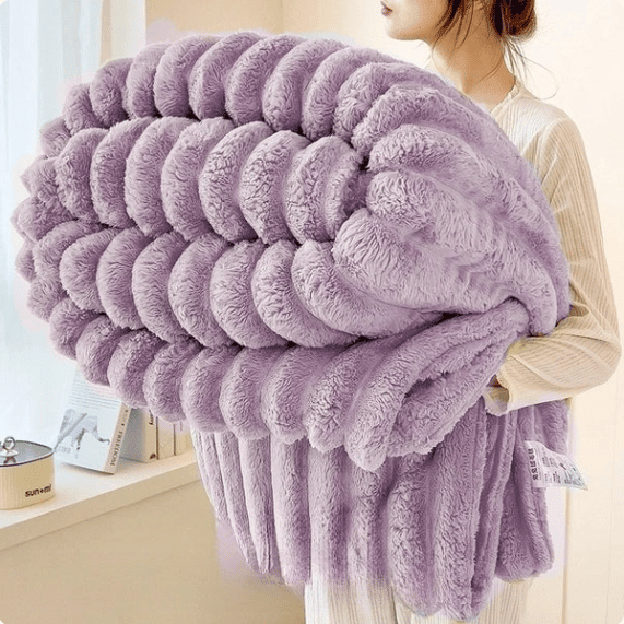 KuschelKaro™ / Gestreifte Flanell-Fleece-Decke - Kuscheln Sie Sich Stilvoll Ein! - Sopheria