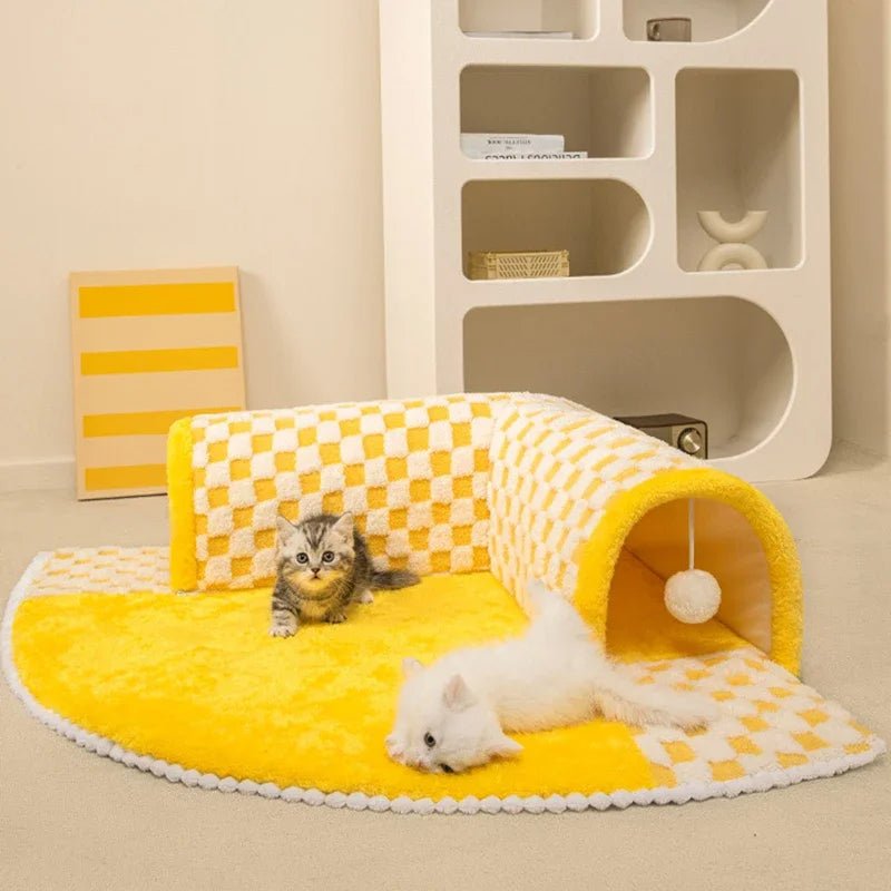 KuschelTunnel – 2-in-1 Katzen & Hundebett - Sopheria