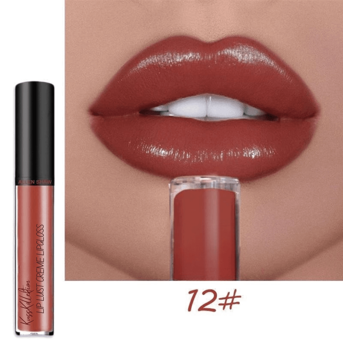 KussKollektion™ / Ultimatives 12-Farben-Creme-Lippenstift-Set - Farbe, die den ganzen Tag hält! - Sopheria