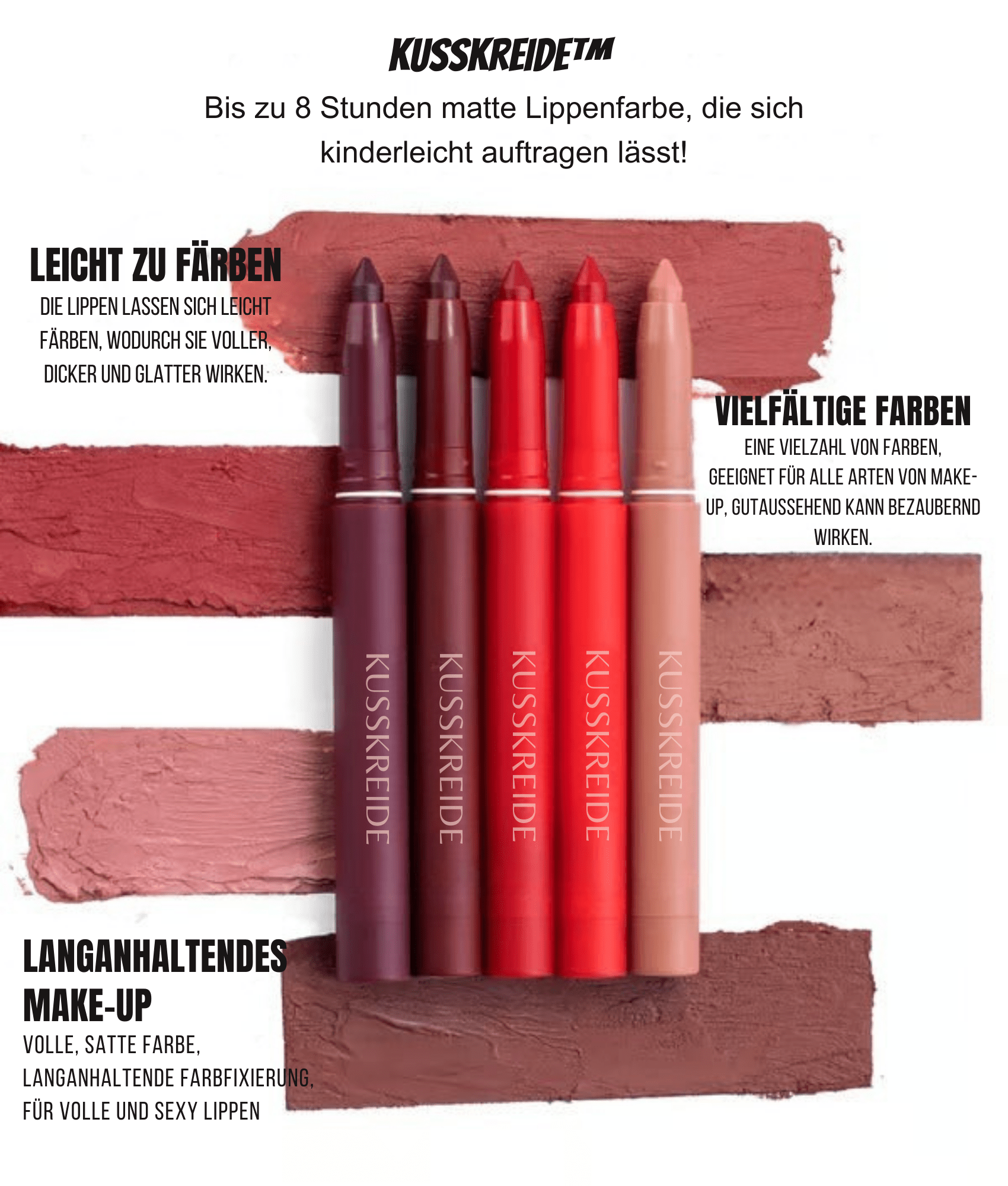 KussKreide™ / Drehbarer matter Lippenstift - Sopheria