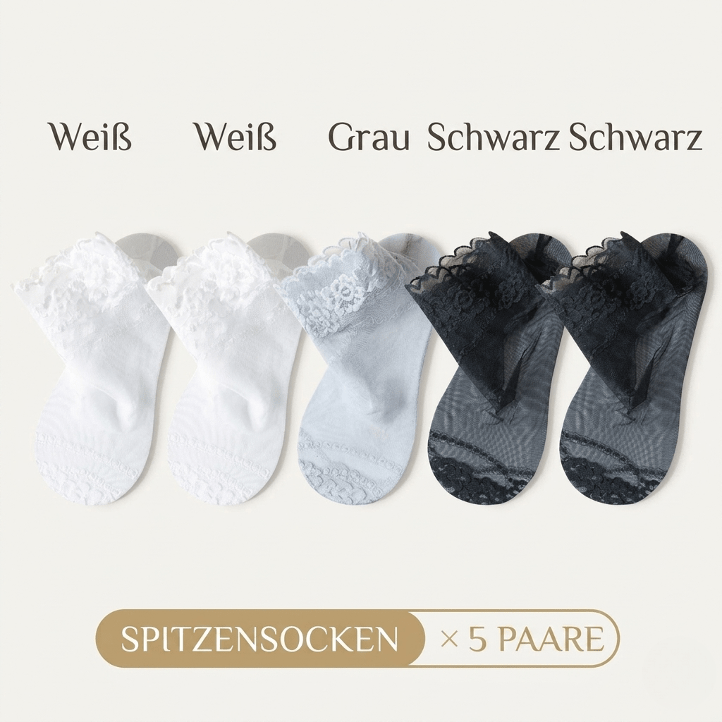 Lacella – Atmungsaktive Spitzensöckchen gegen Verrutschen - Sopheria