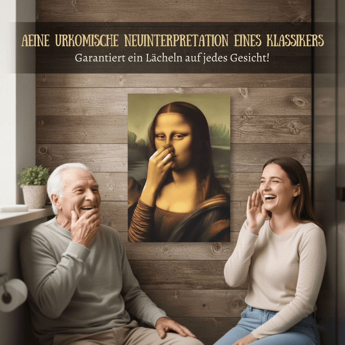 LachKunst – Lustiges Badezimmer Bild - Sopheria
