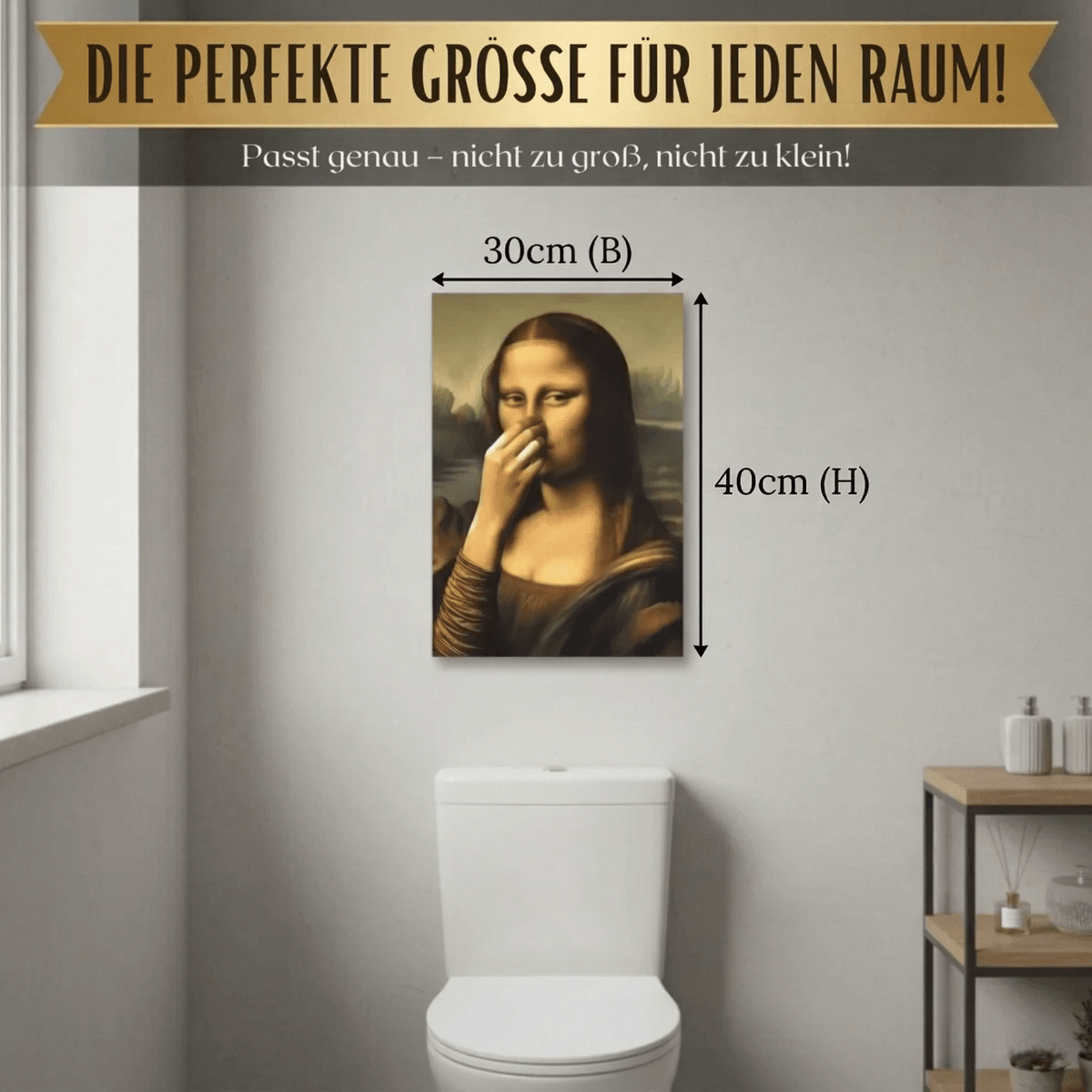 LachKunst – Lustiges Badezimmer Bild - Sopheria