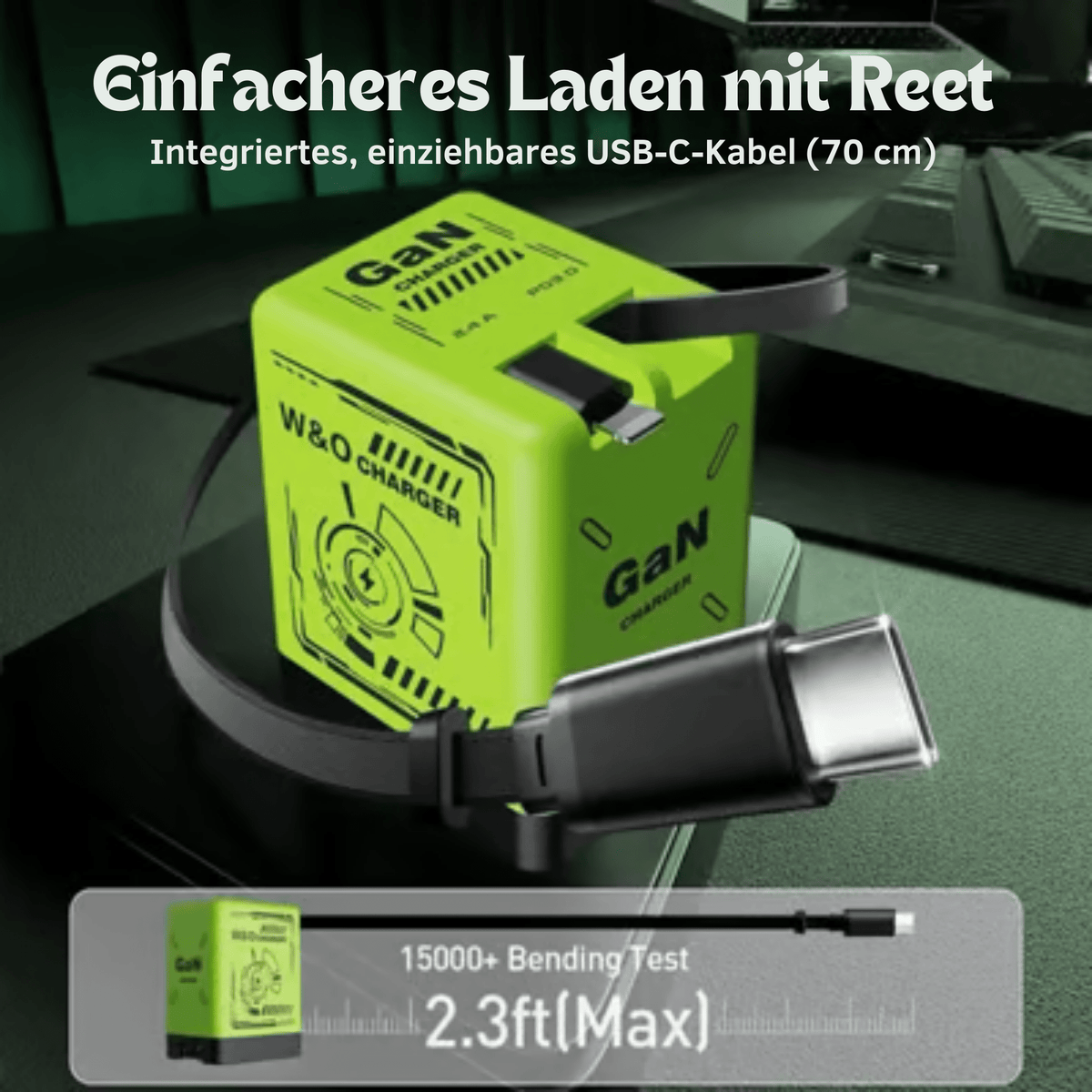 LadeLicht™ / Duale Port GaN Hochgeschwindigkeits Ladegerät - Sopheria