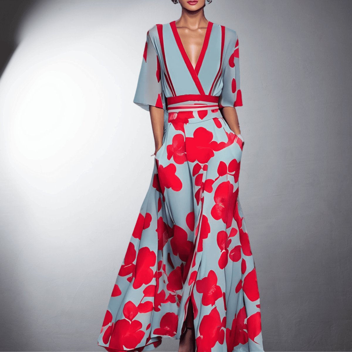 Lena™ | Handgefertigtes elegantes Blumenkleid - Sopheria