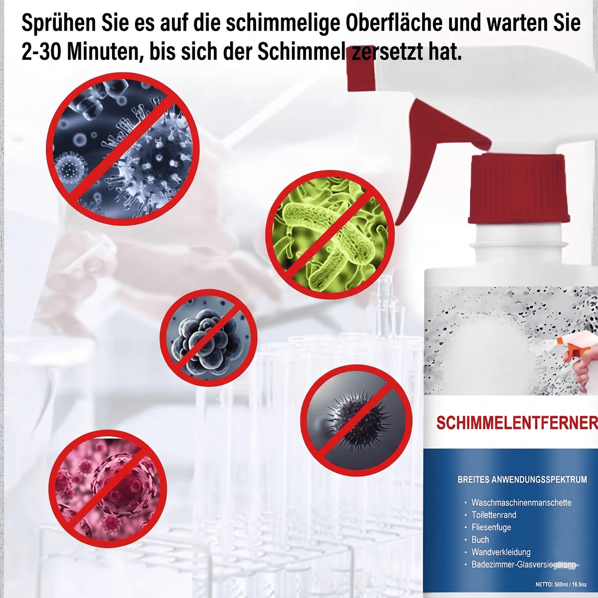 [Letzter Tag] Moldex – Schimmel-Entferner Schaum-Spray ohne Schrubben - Sopheria