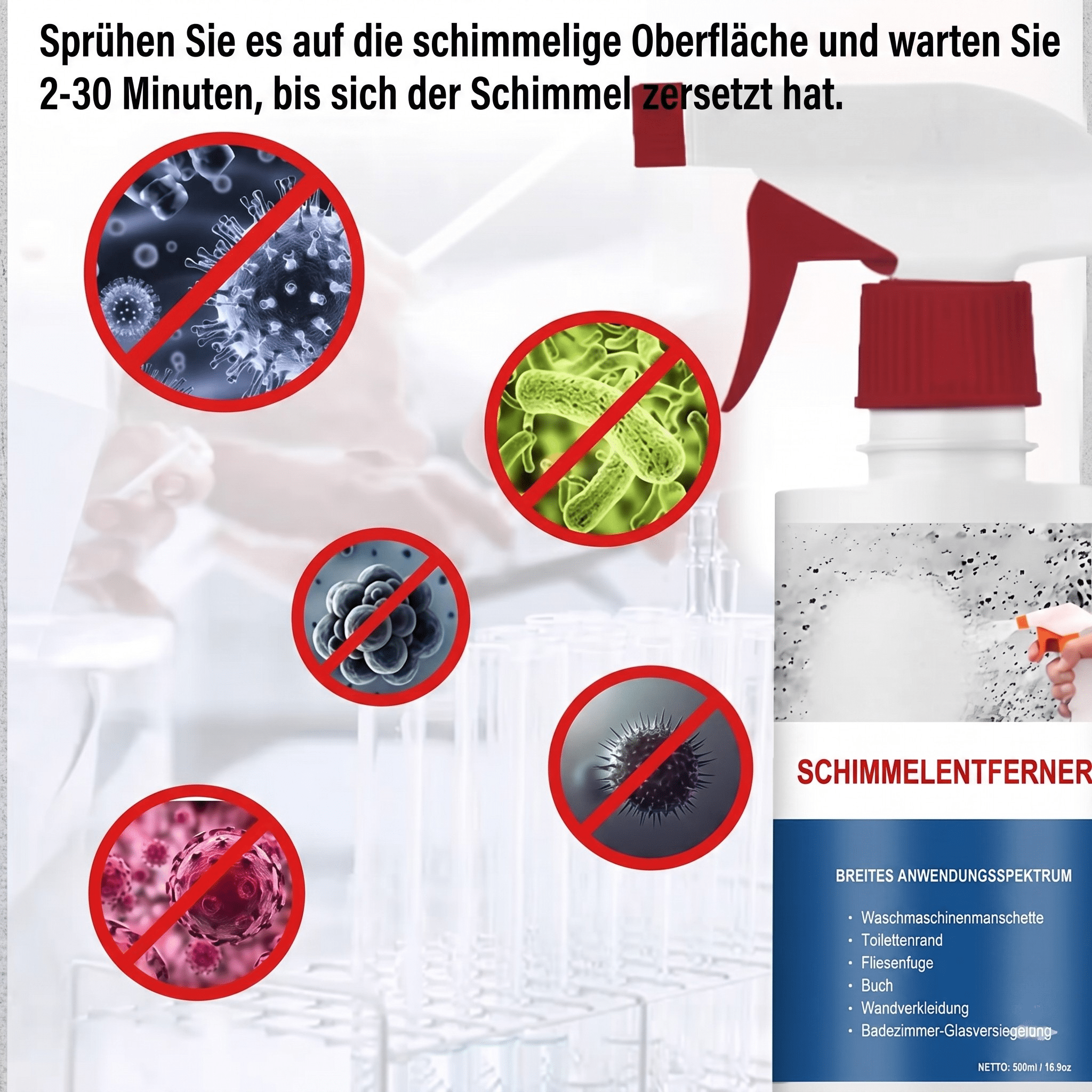 [Letzter Tag] Moldex – Schimmel-Entferner Schaum-Spray ohne Schrubben - Sopheria