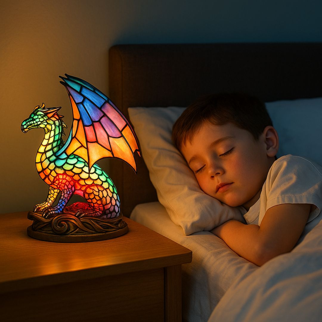 LeuchtDrache - handgefertigte Lampe, die Herzen erstrahlen lässt - Sopheria