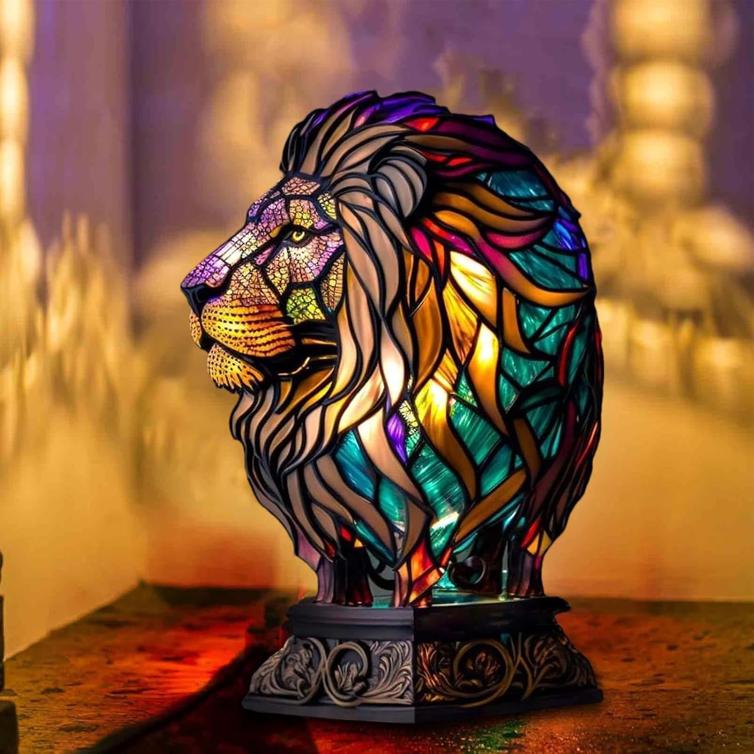 LeuchtLöwe - handgefertigte Lampe, die Herzen erstrahlen lässt - Sopheria