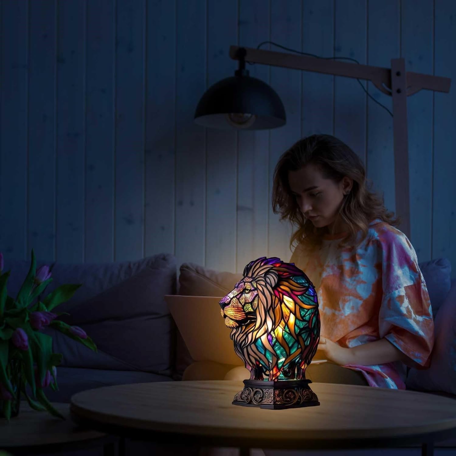 LeuchtLöwe - handgefertigte Lampe, die Herzen erstrahlen lässt - Sopheria