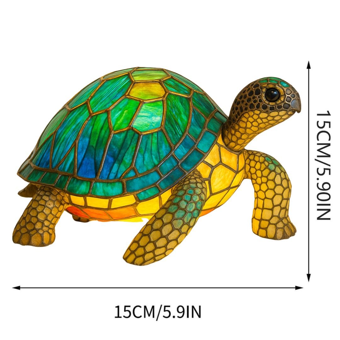 LeuchtSchildkröte - handgefertigte Lampe, die Herzen erstrahlen lässt - Sopheria