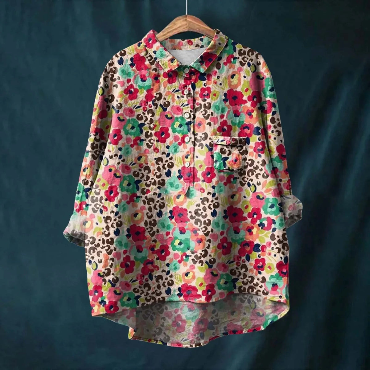 Liesa – Elegante Damenbluse mit Blumenmuster - Sopheria