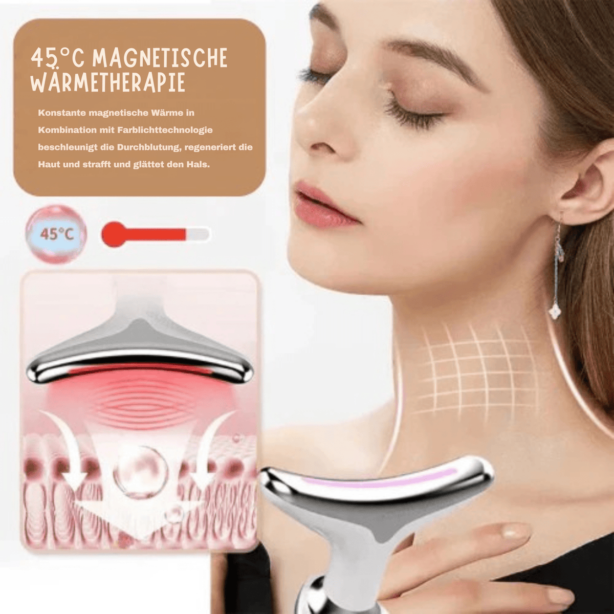 LiftingLicht™ / Nacken-Gesichts-Massagegerät-Anti-Falten & Verjüngend - Sopheria