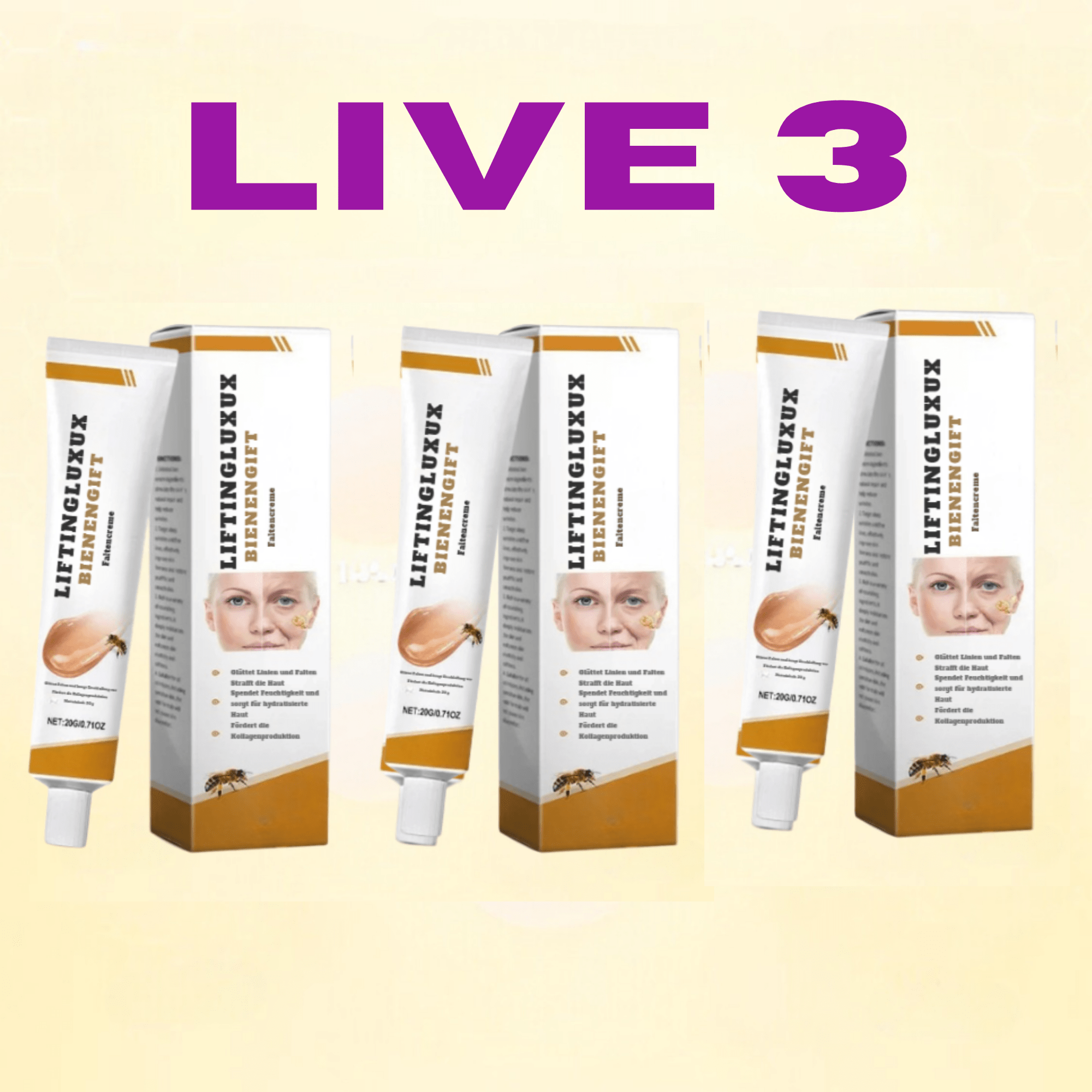 LiftingLuxux™ / Liftingcreme mit Bienengift (1+2 GRATIS) - Sopheria