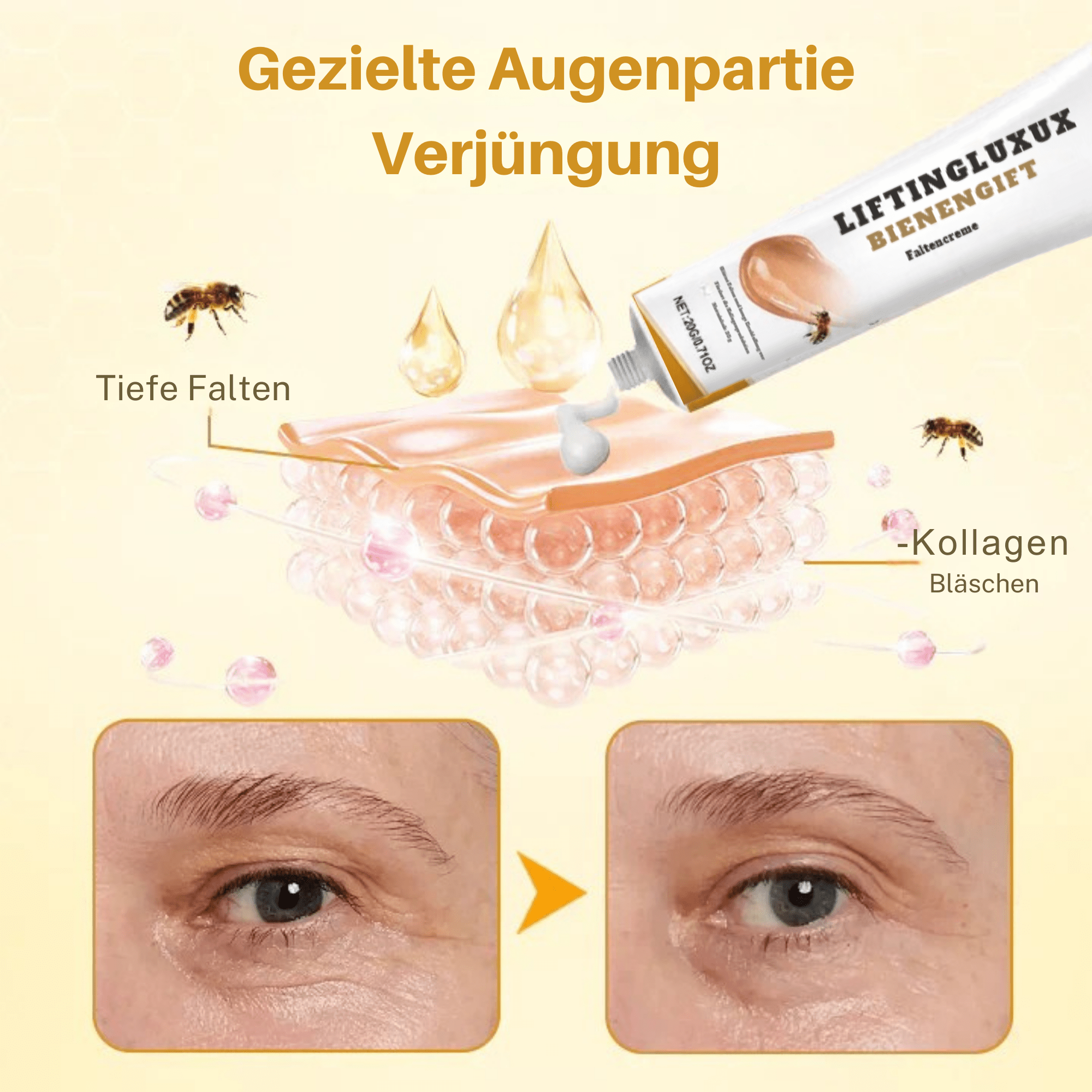 LiftingLuxux™ / Liftingcreme mit Bienengift (1+2 GRATIS) - Sopheria