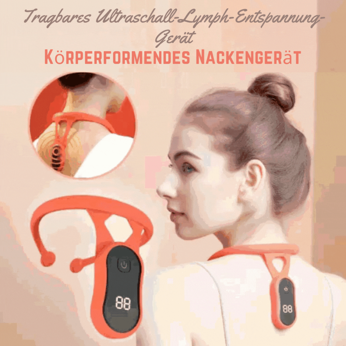 NeckSoothe™ / Draagbaar lymfedrainageapparaat [50% Korting]