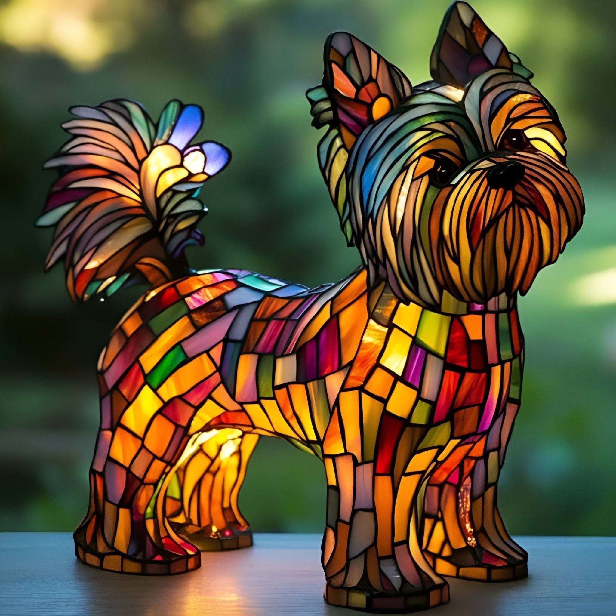 Lili | Magisk Buntglas-Hundelampe - Sopheria